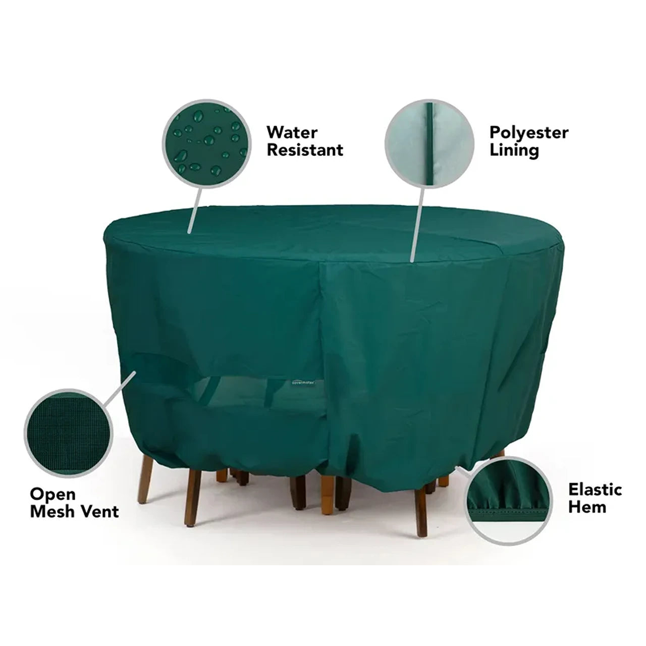 Heavy Duty Round Fire Pit Cover - Weatherproof & Durable Outdoor Fire Pit Protection for Patio, Backyard & Camping Use