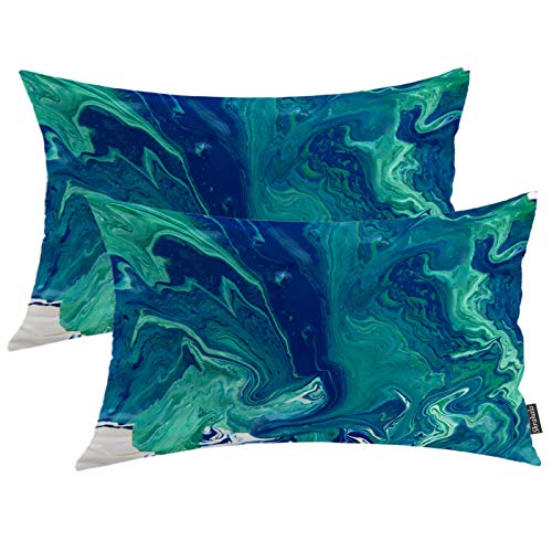 Psychedelic Abstract Fluid Swirl 1 Blue