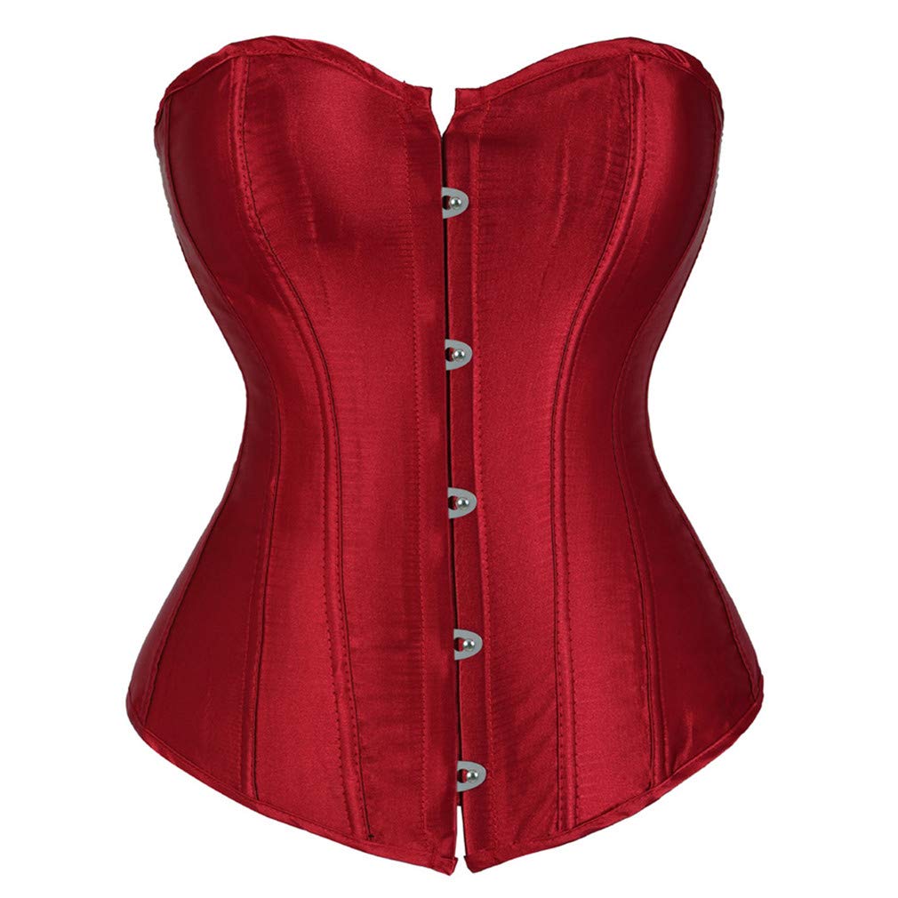 Frawirshau Plus Size Black Corset for Women - Sexy Bustier Corset Top Lingerie for Shapewear, Waist Training & Evening Wear