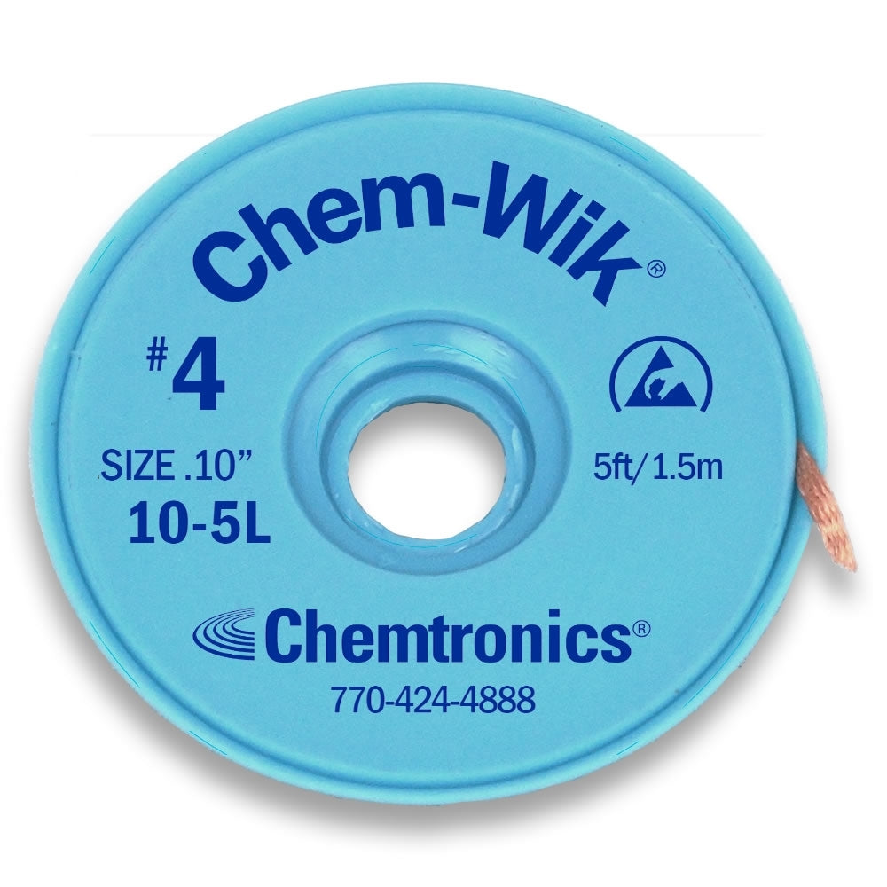 High-Quality Chem Wik 10 5L Desoldering Braid - Premium Copper Wire Wick for Electronics Repair, Soldering & PCB Work - Ideal for DIY Projects, Hobbyists & Professional Technicians