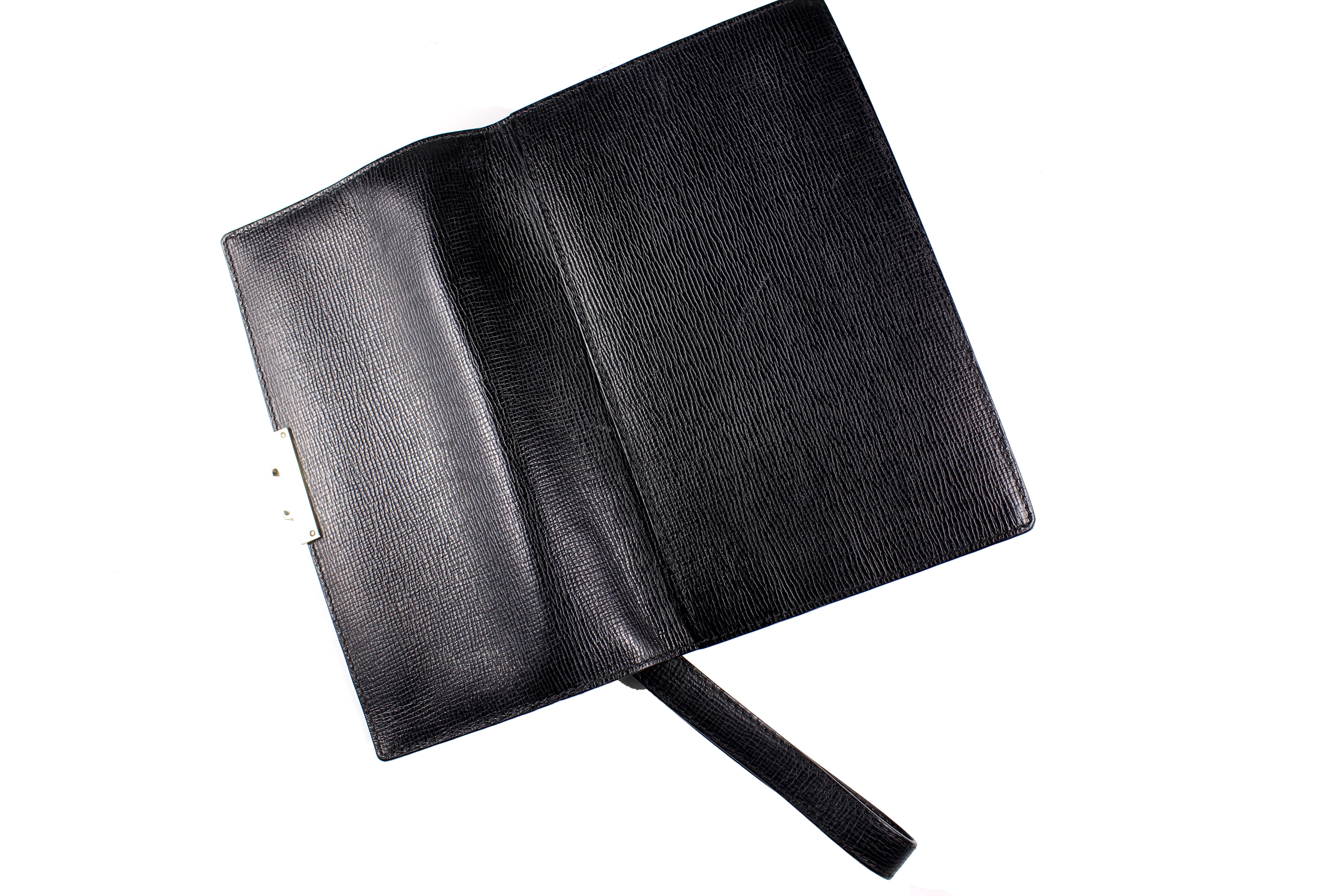 LOEWE Men's Leather Crossbody Bag - Black Genuine Leather with Adjustable Strap, Perfect for Work, Travel & Everyday Use