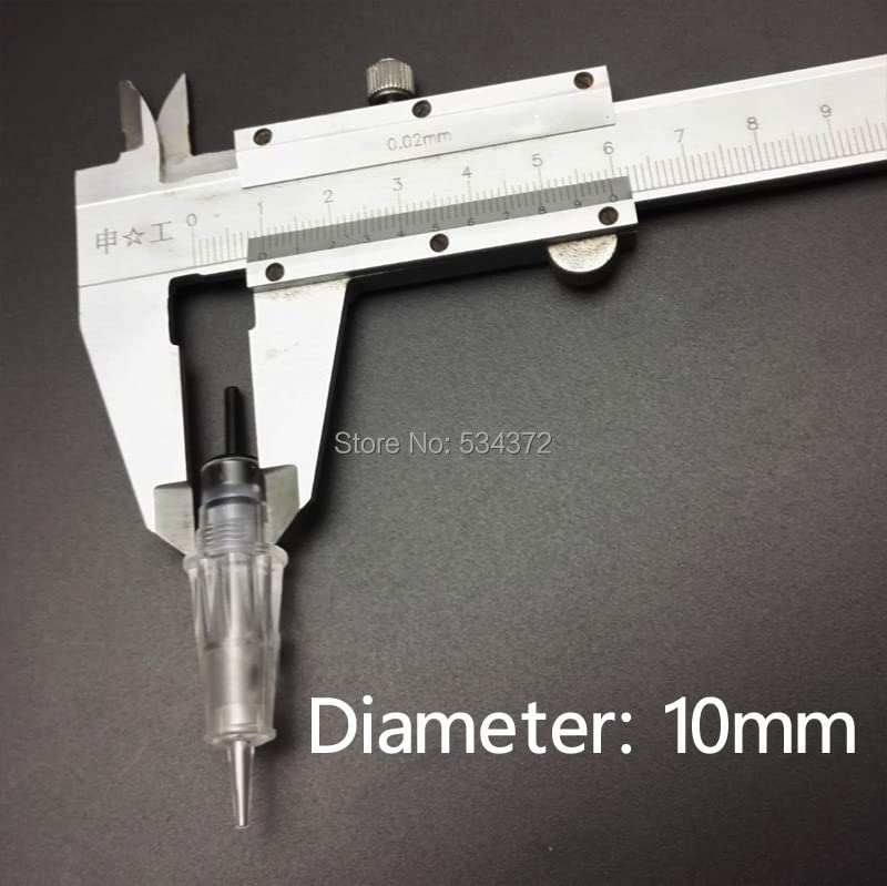 5Pcs 3RL Permanent Makeup Needles - Professional Eyebrow & Eyeliner Tattoo Pen Cartridges (10mm Diameter) - Ideal for Microblading, Cosmetic Tattooing & PMU Artists