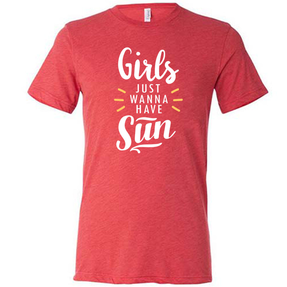 Girls Just Wanna Have Fun Graphic T-Shirt - Unisex Casual Summer Sun Tee for Women & Men - Perfect for Beach, Music Festivals & Outdoor Activities