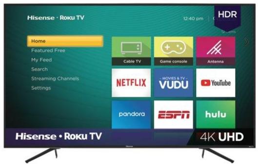 Hisense 75-Inch 4K UHD Smart LED TV with Roku OS, HDR, Dolby Vision (75R6E3) - Perfect for Home Theater, Gaming & Streaming Netflix, Hulu, Prime Video