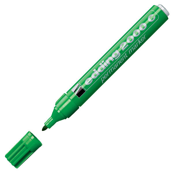 edding 2000C Permanent Marker Pen - Bullet Tip, Fade-Resistant Ink for Office, School & Industrial Use - Perfect for Labeling, Marking & DIY Projects