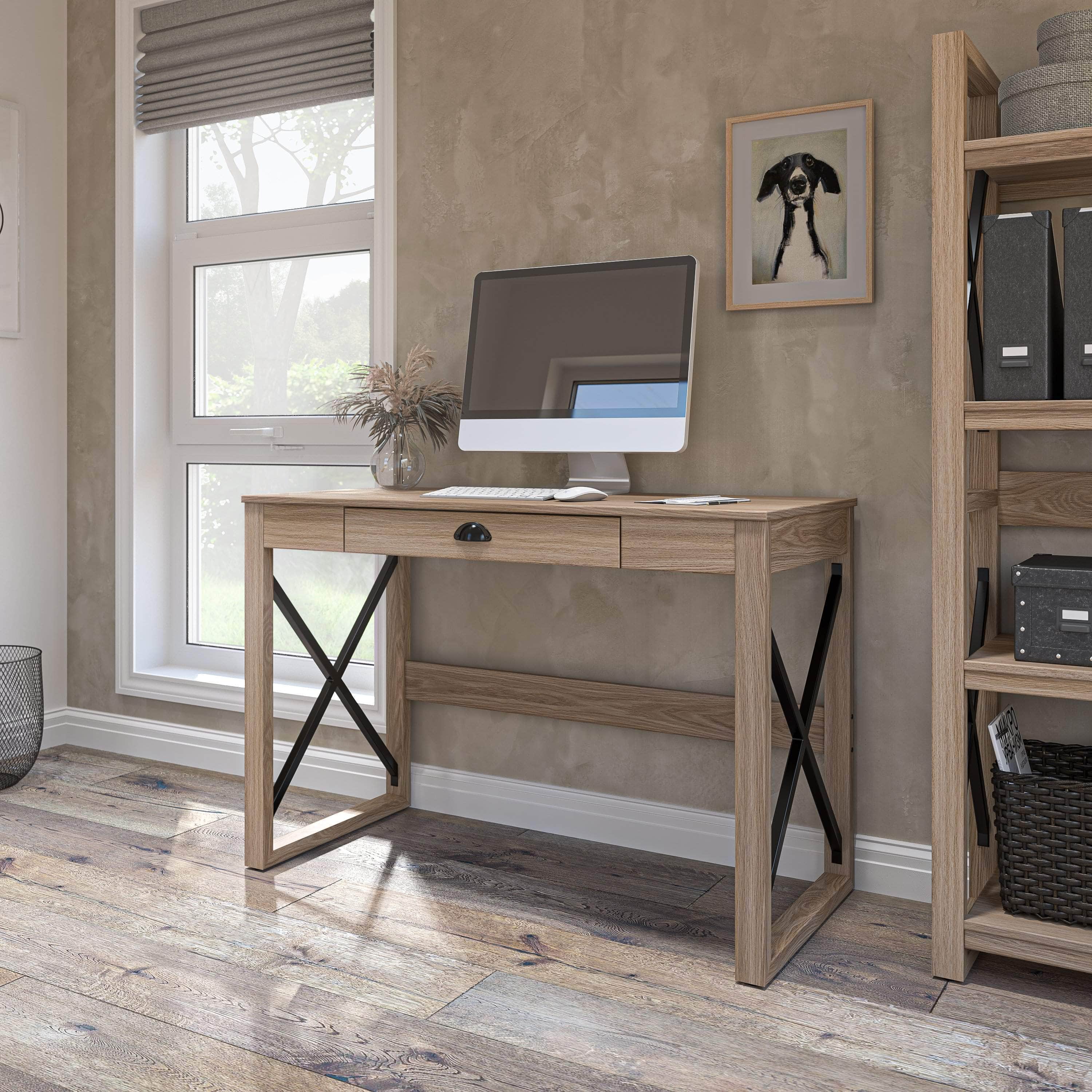 Talita 45W Small Desk - Compact Workspace Solution in 2 Colors | Perfect for Home Office, Dorm Room & Small Spaces