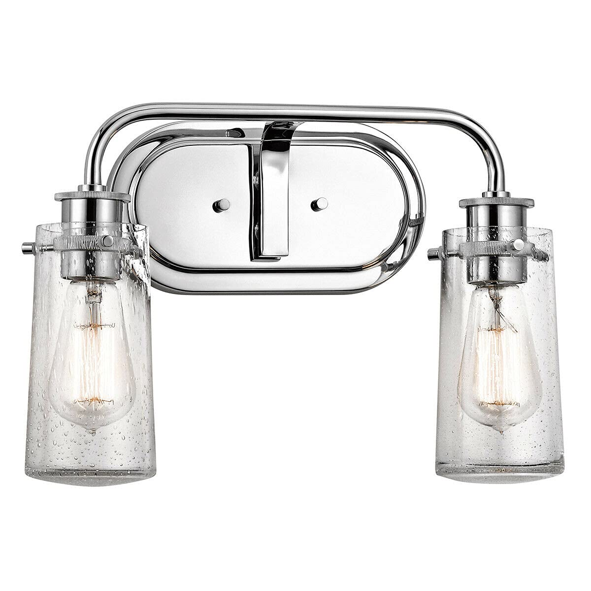 MJ2 1-Piece Modern Bathroom Vanity Light Fixture in Chrome Finish - Perfect for Bathroom Mirror Lighting, Powder Room, and Spa-Style Decor