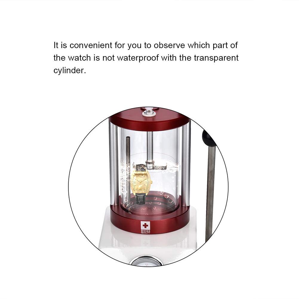 Waterproof Watch Tester - Professional Water Resistance Pressure Testing Machine for Watch Cases | Durable Watch Waterproof Test Tool for Divers, Swimmers & Water Sports Enthusiasts