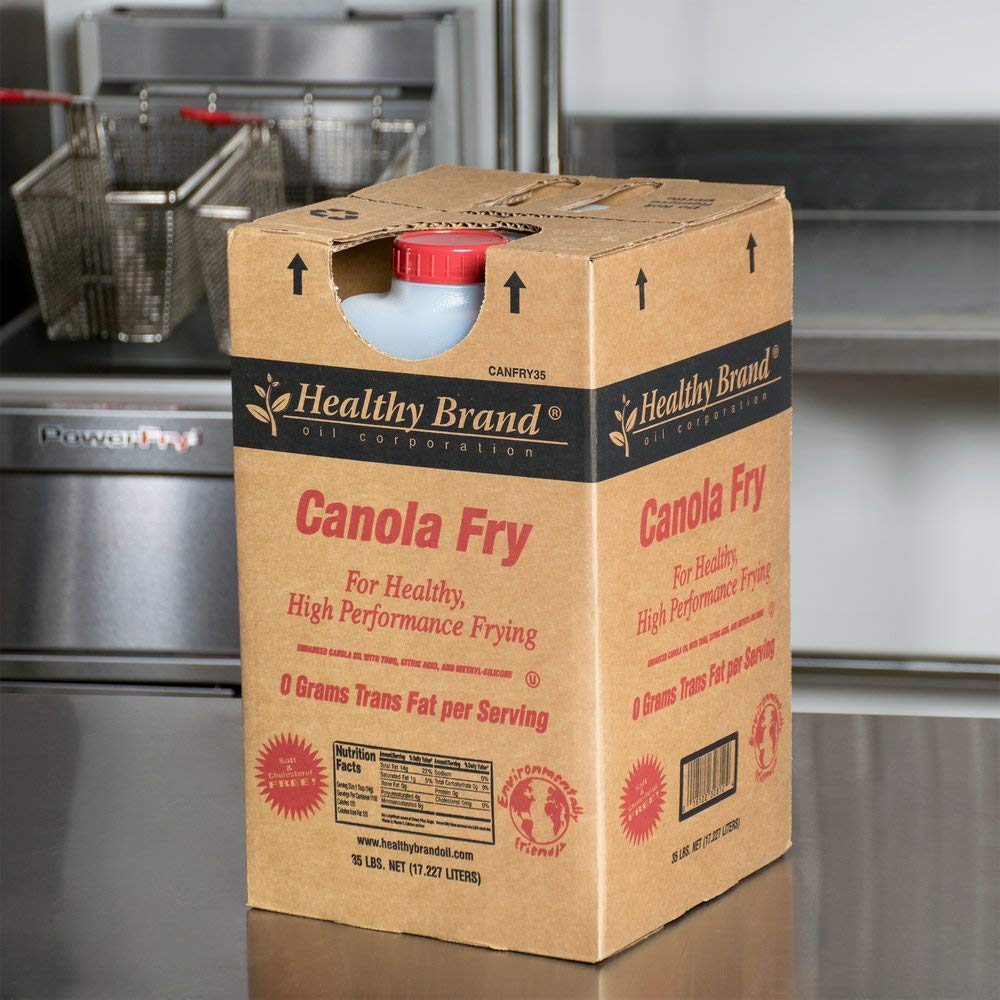 Premium 35 lb Canola Frying Oil - High Heat Cooking Oil for Restaurants, Catering & Home Use - Ideal for Deep Frying, Stir-Frying & Baking