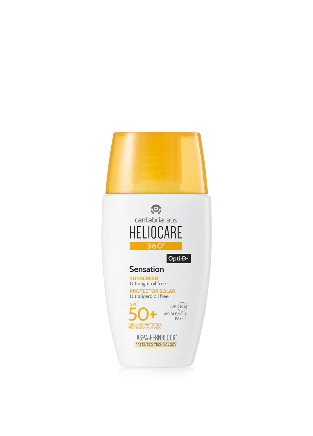 Heliocare 360 Sensation SPF50 Sunscreen - Broad Spectrum UVA/UVB Protection, Antioxidant-Rich Formula for Sensitive Skin | Daily Face & Body Sun Protection for Outdoor Activities, Beach & Sports