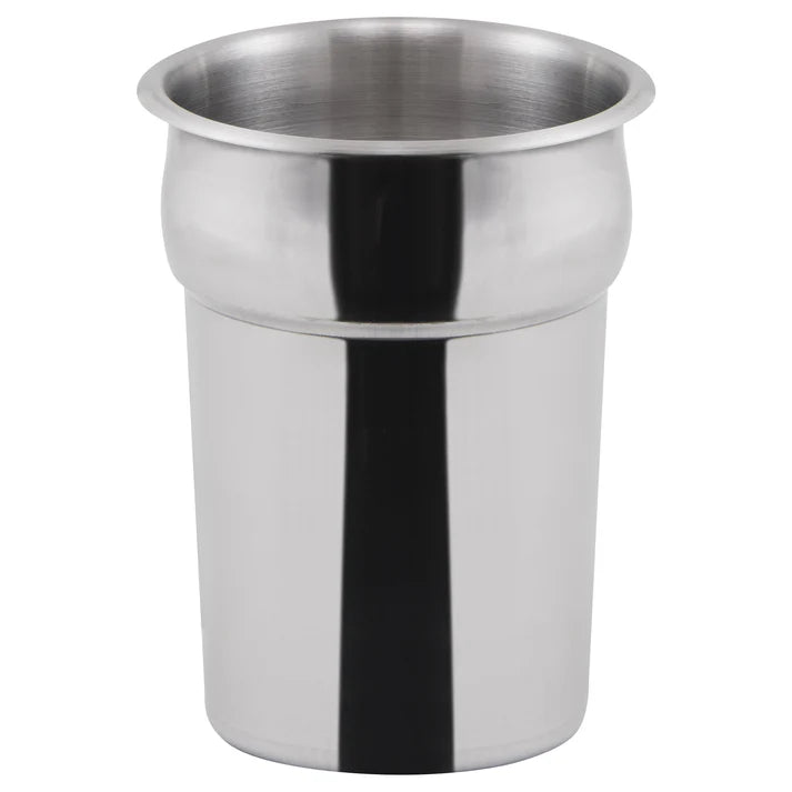 2.5 Quart Stainless Steel Round Food Insert Container - Perfect for Meal Prep, Storage & Serving - NRE #018786