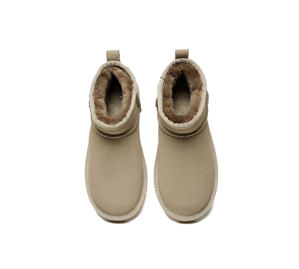 Australian Shepherd® UGG Boots - Genuine Sheepskin Wool Ankle Boots for Women | Cozy Winter Shoes for Indoor & Outdoor Wear