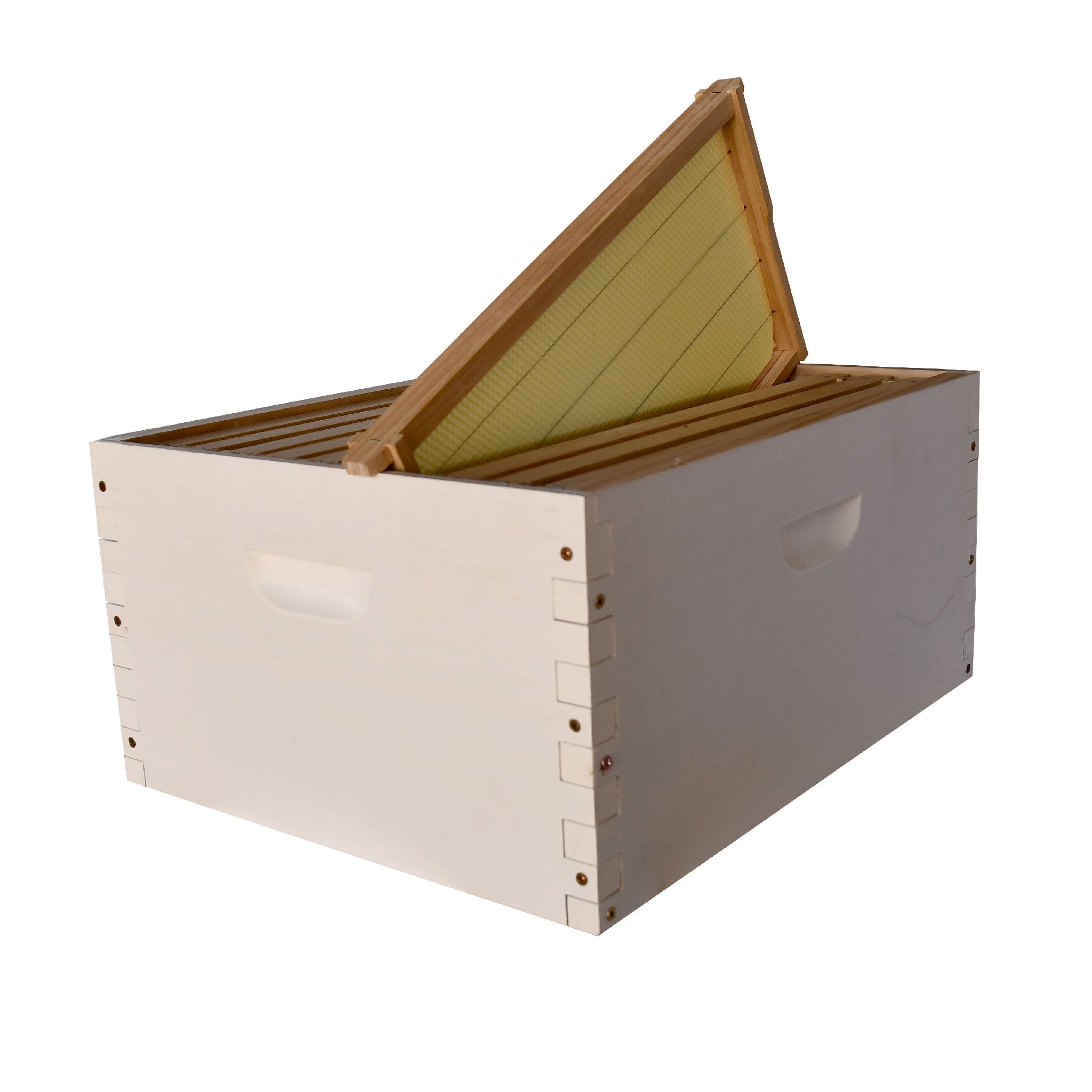 OZ ARMOUR Assembled & Painted Box - 10 Frames with Optional Extras | Beekeeping Hive Frames for Honey Production & Beekeeping Supplies