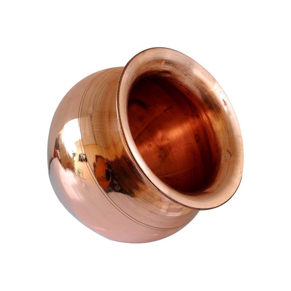 100% Pure Copper Lota (120ml/4Oz) - Hindu Prayer Pooja Kalash Copper Pot for Rituals - 2.2 Inches - Perfect for Pooja, Arti, and Spiritual Ceremonies at Home or Temple