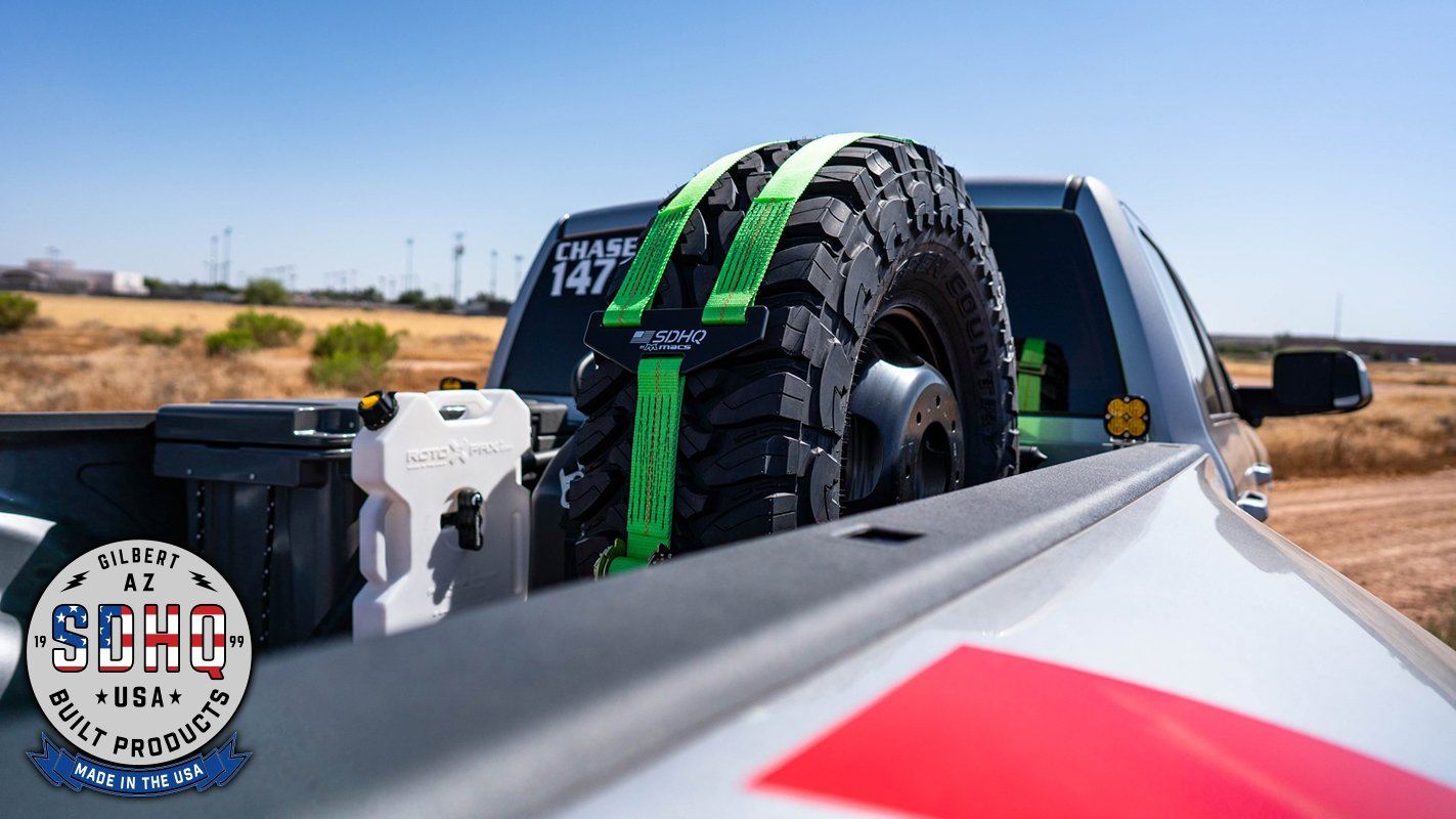 SDHQ Built-In Bed Chase Rack for 2019-2025 Ram 2500/3500 Heavy Duty Trucks | Off-Road Gear Storage & Adventure Accessories