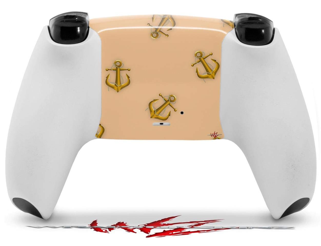 PS5 DualSense Controller Skin Wrap - Anchors Away Peach for Gaming & Protection