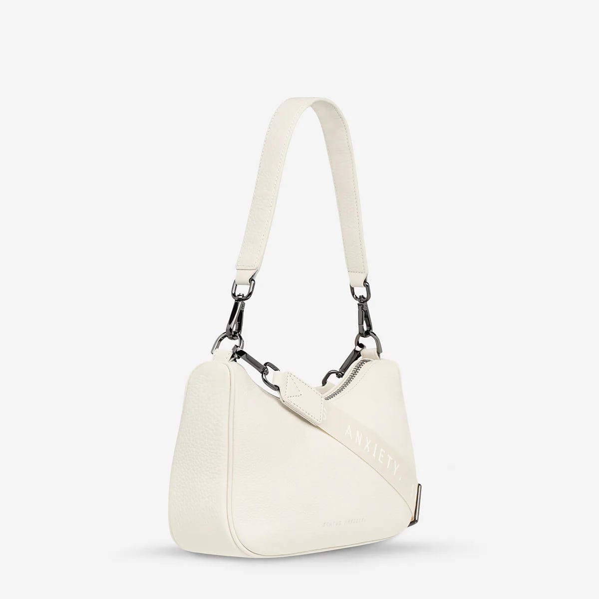 Status Anxiety Look Both Ways Bag in Chalk - Stylish Crossbody Purse for Women | Perfect for Work, Travel & Everyday Use