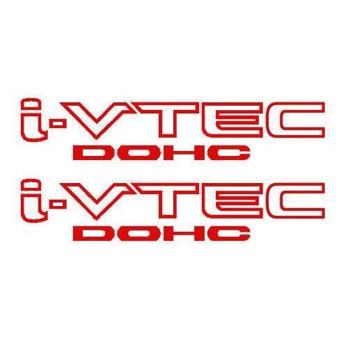 Custom VTEC DOHC Vinyl Stickers (2-Pack) - Die-Cut Decals for Honda Civic Si, Type R & RSX - Perfect for Car Enthusiasts & Vehicle Customization
