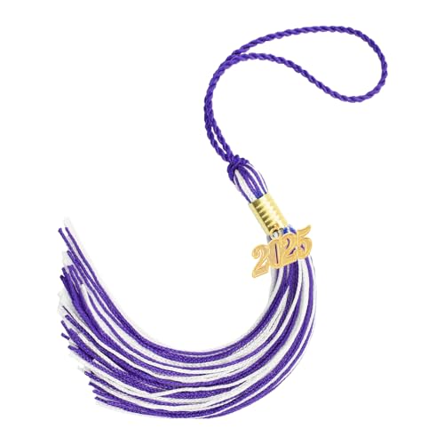 2025 Tassel - Purple and White