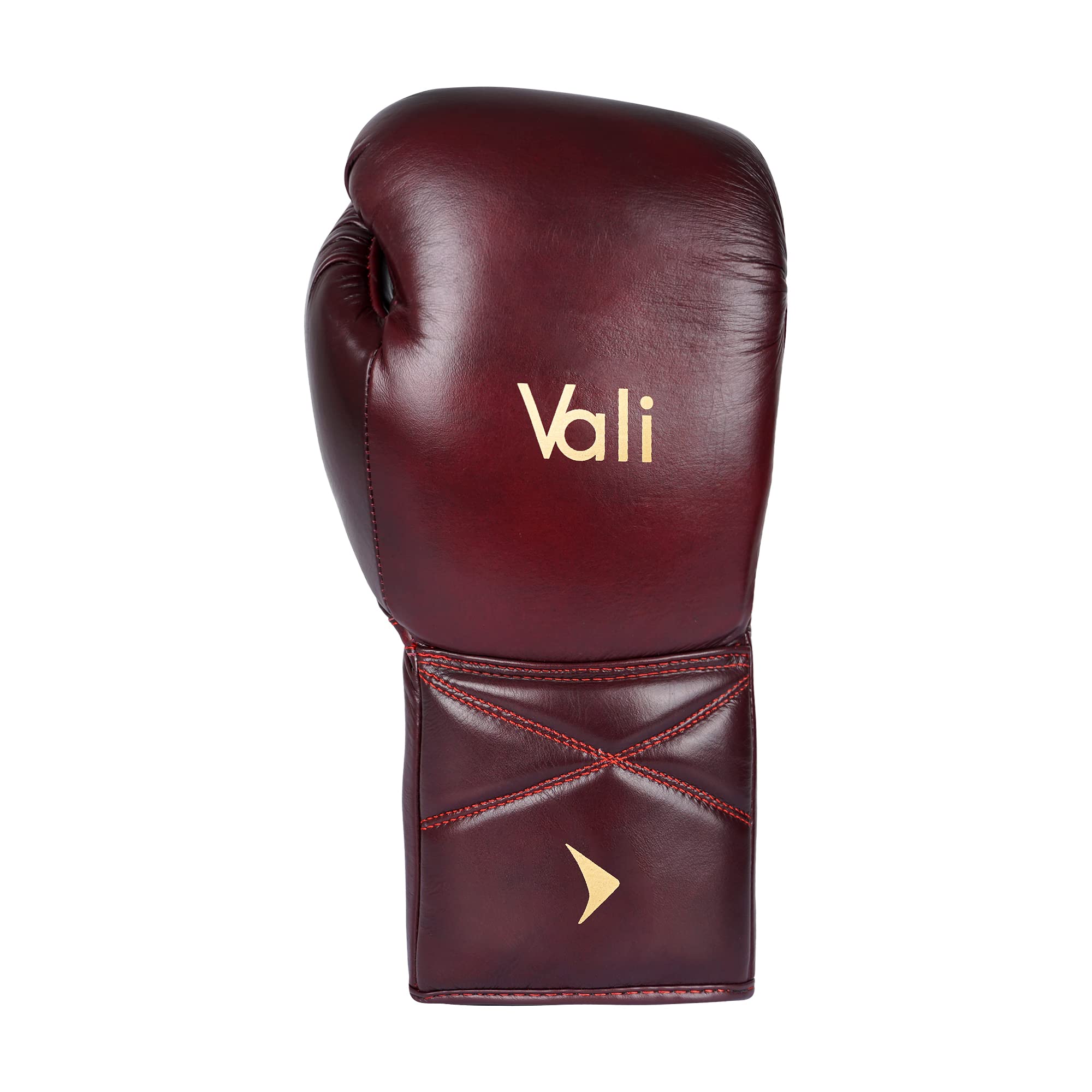 Vali Lancer Professional Leather Lace-Up Boxing & MMA Gloves for Sparring & Training - Premium Fight Gear for Competition & Gym Workouts