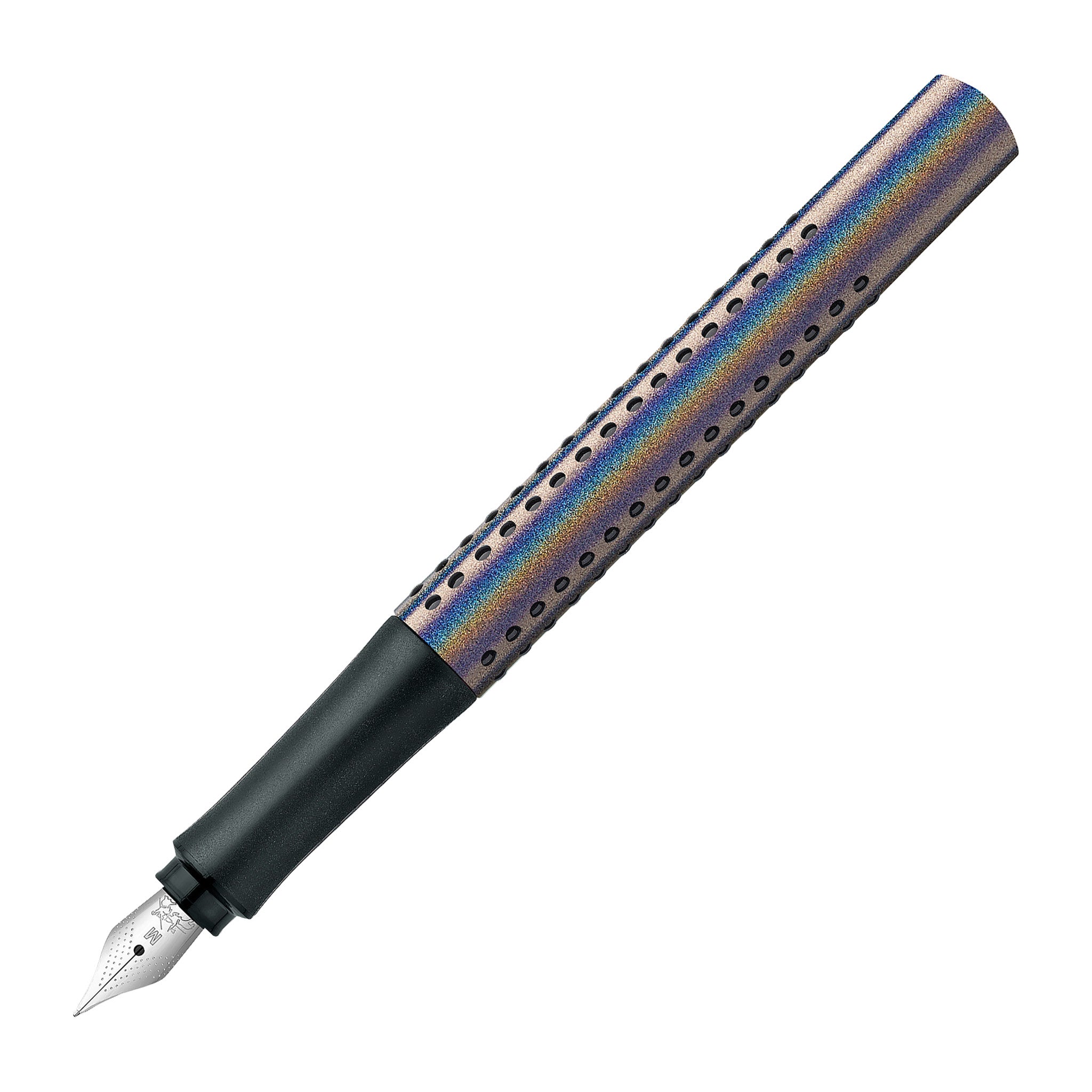 Premium Grip Glam Fountain Pen - Elegant Silver Design for Smooth Writing | Perfect for Calligraphy, Office Use & Gift Giving