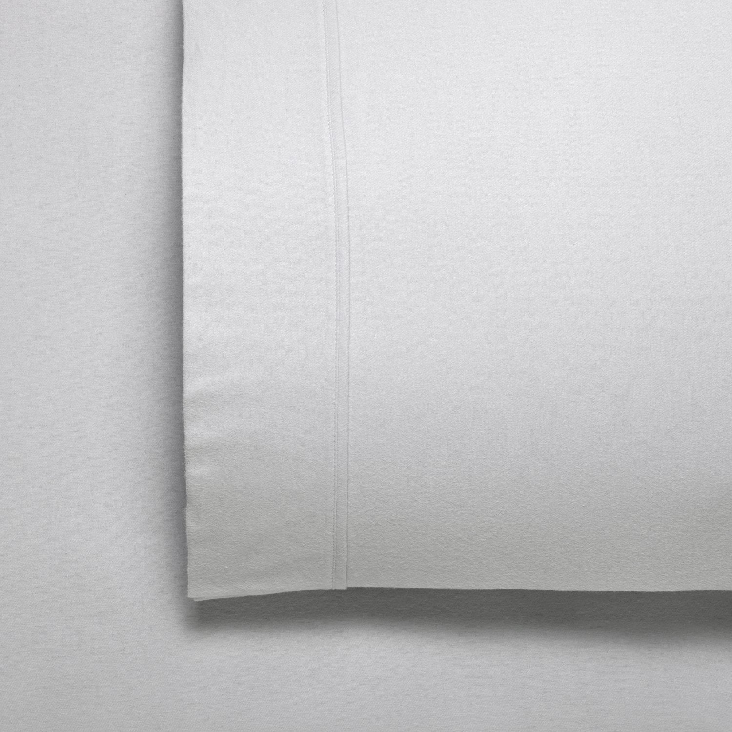 Bianca Fletcher Cotton Flannelette Sheet Set - Soft & Breathable Silver Bed Sheets for All Seasons - Perfect for Master Bedroom, Guest Room & Dorm