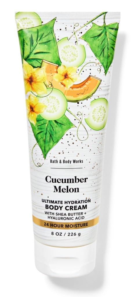 Cucumber Melon Hydrating Body Cream for Dry Skin - 8 Oz | Ultra Moisturizing & Nourishing | Perfect for Daily Use, After Shower & Spa Nights