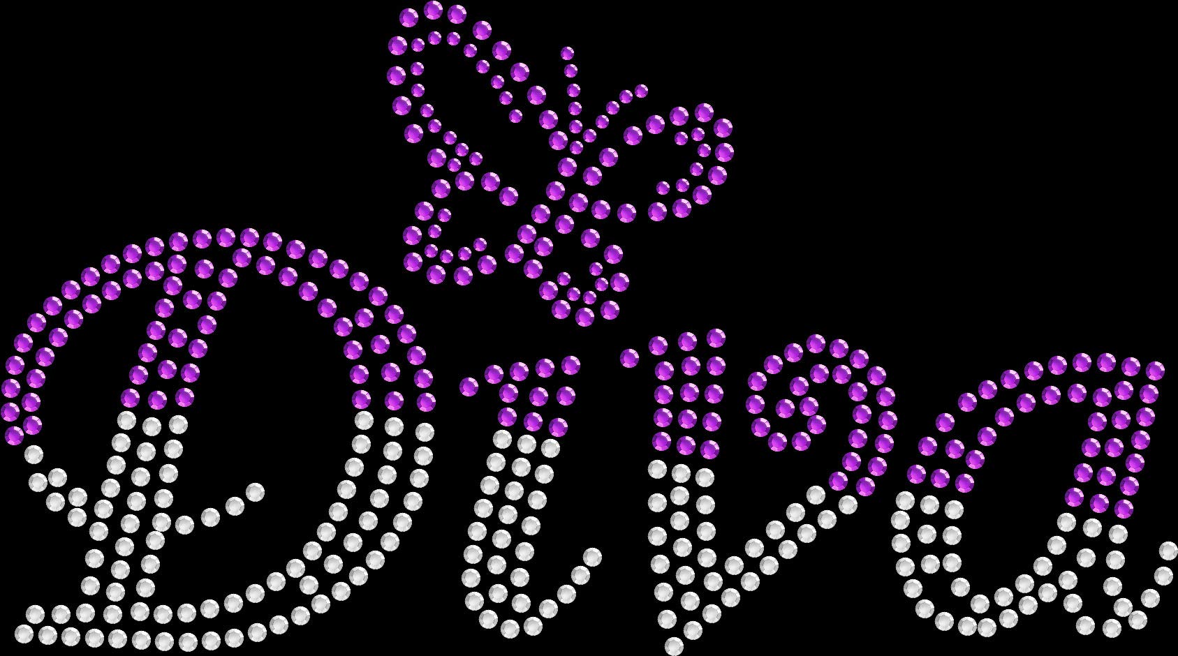 DIY Rhinestone Iron-On Transfer - Sparkling Butterfly Design in Purple for Diva Style | Perfect for T-Shirts, Bags & DIY Fashion Projects