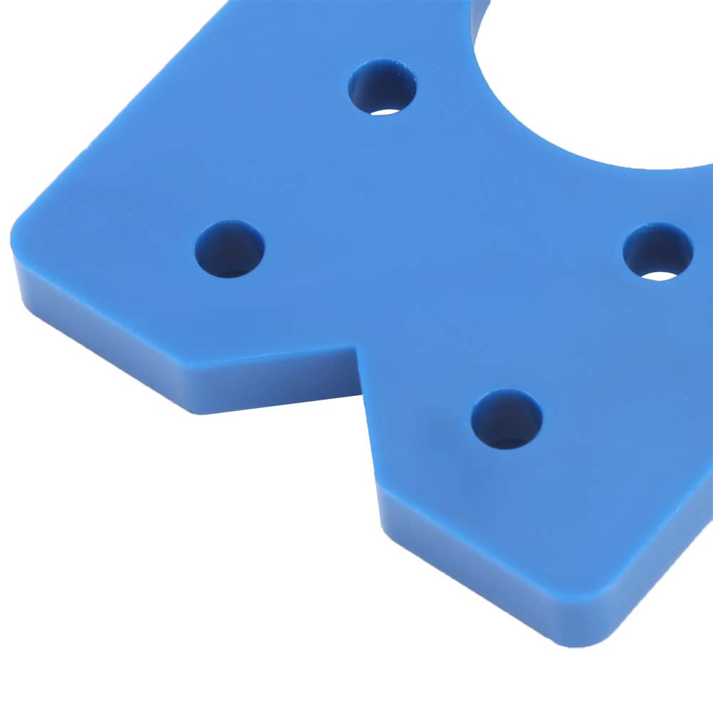 Oumefar 35mm Portable Hole Drill Kit - ABS Plastic Hinge Jig Kit for Cabinet Hinges - Blue Hinge Hole Opener - Perfect for DIY Cabinet Installation & Woodworking Projects