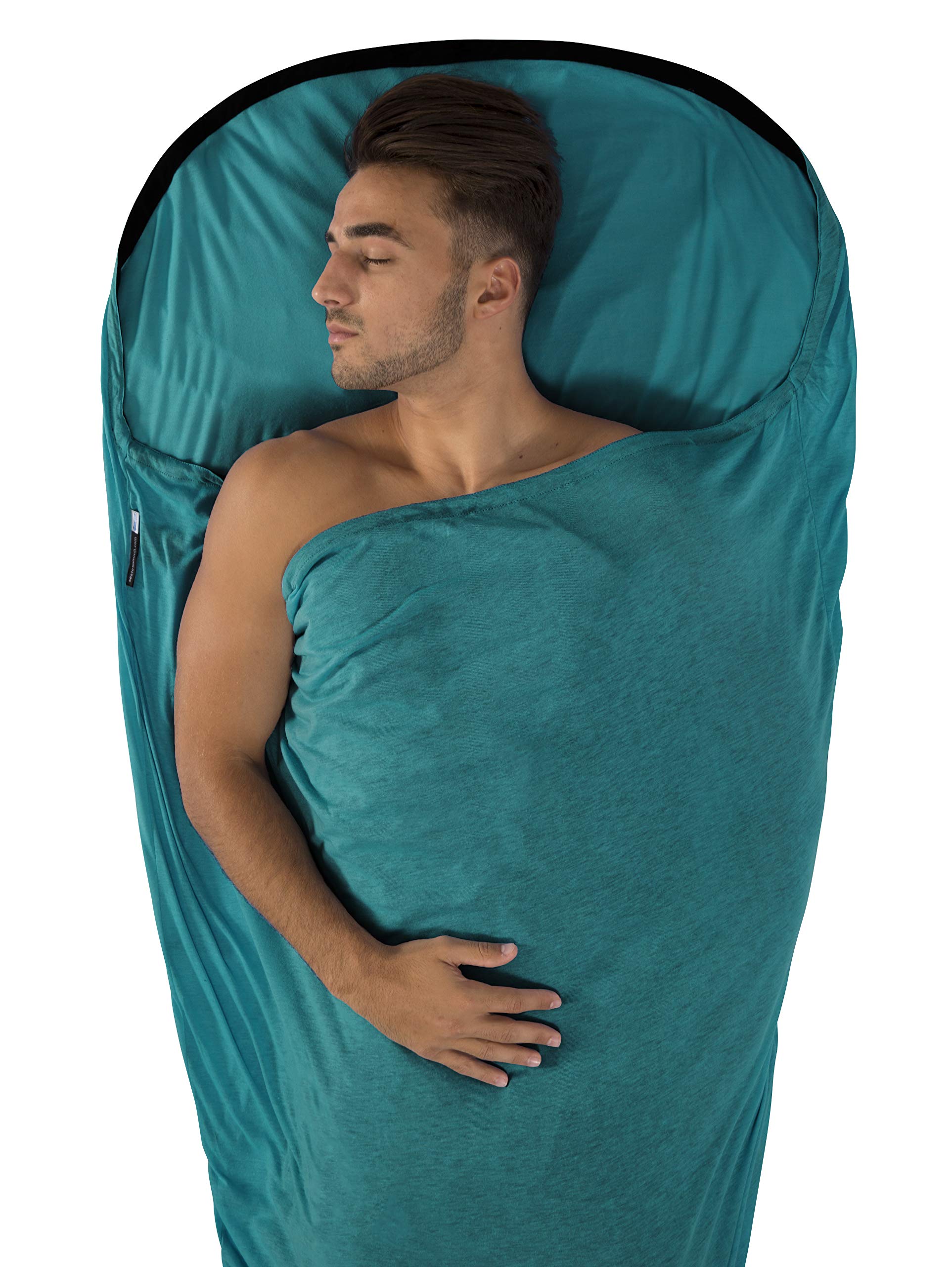 Sea to Summit Adaptor Coolmax Sleeping Bag Liner - Lightweight Travel Bedding for Camping, Hiking & Backpacking - Keeps You Cool & Comfortable in Warm Weather