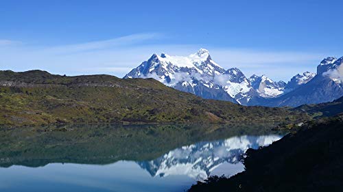 20x30 Inch Laminated Patagonia Mountains Chile Lake Poster - Vibrant Colors & High-Quality Print - Perfect for Home, Office & Dorm Decor - Wall Art for Living Room, Bedroom & Study