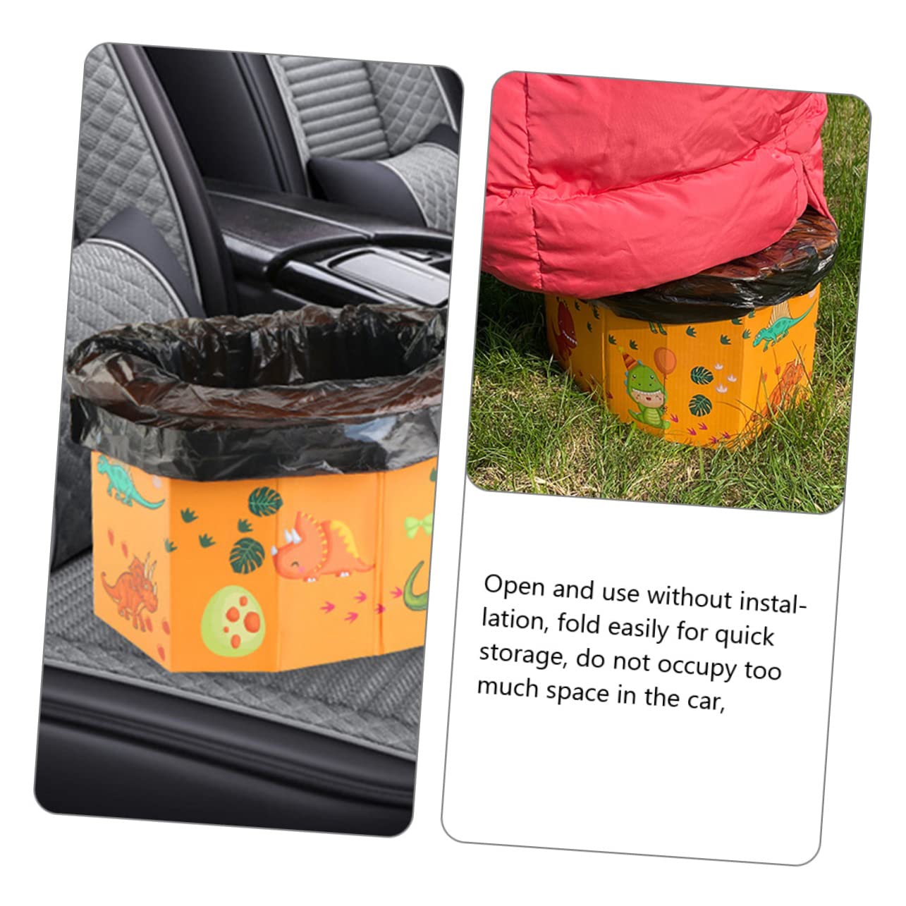 Foldable Travel Toilet for Camping & Emergencies - 4 Pack Portable Corrugated Paper Potty for Adults & Kids - Compact, Disposable & Eco-Friendly Solution for Outdoor Adventures, Road Trips & Hiking