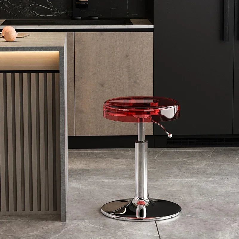 Premium Acrylic Kitchen Island Bar Stool - Modern High-End Counter Stool for Dining & Entertaining - Perfect for Home, Restaurant & Cafe Use