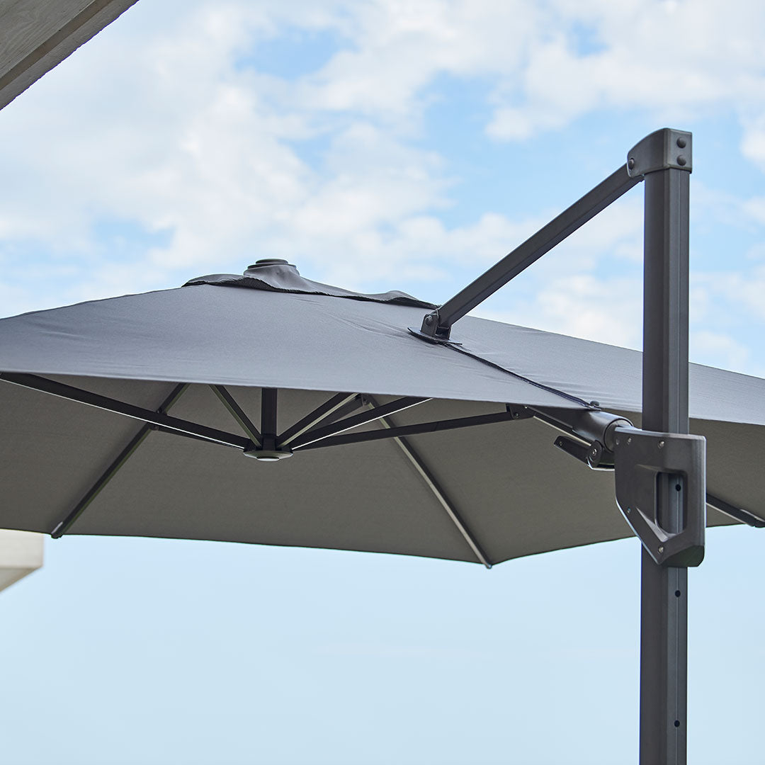 Hyde Hanging Parasol - Outdoor Sun Shade Umbrella for Patio, Garden, Pool & Backyard - UV Protection & Weather Resistant