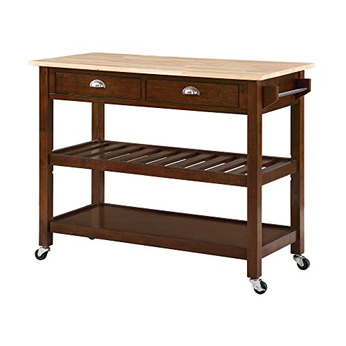 Espresso/Butcher Block