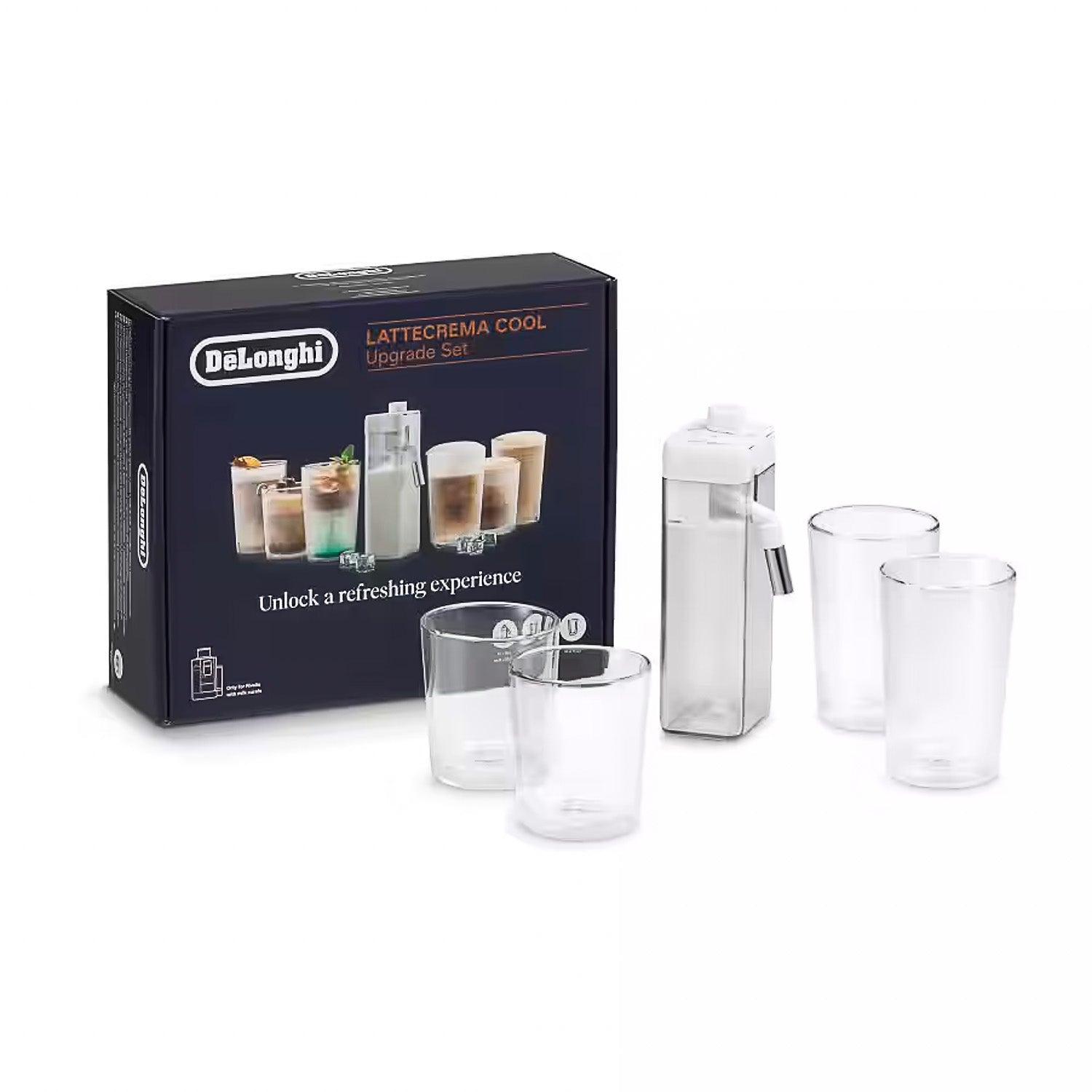 DeLonghi Lattecrema Cool Upgrade Kit for Rivelia #DLSC032 - Premium Espresso Machine Accessory for Home Baristas | Perfect for Iced Coffee & Summer Drinks
