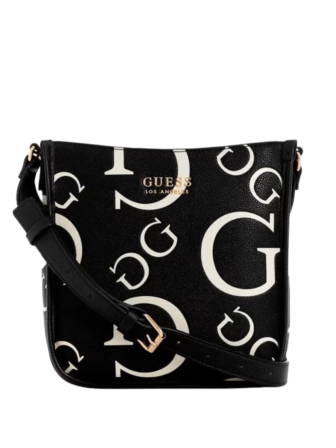 GUESS Factory Longmeadow Logo Flat Crossbody Bag for Women - Stylish Shoulder Purse with Adjustable Strap, Perfect for Daily Use, Travel & Shopping