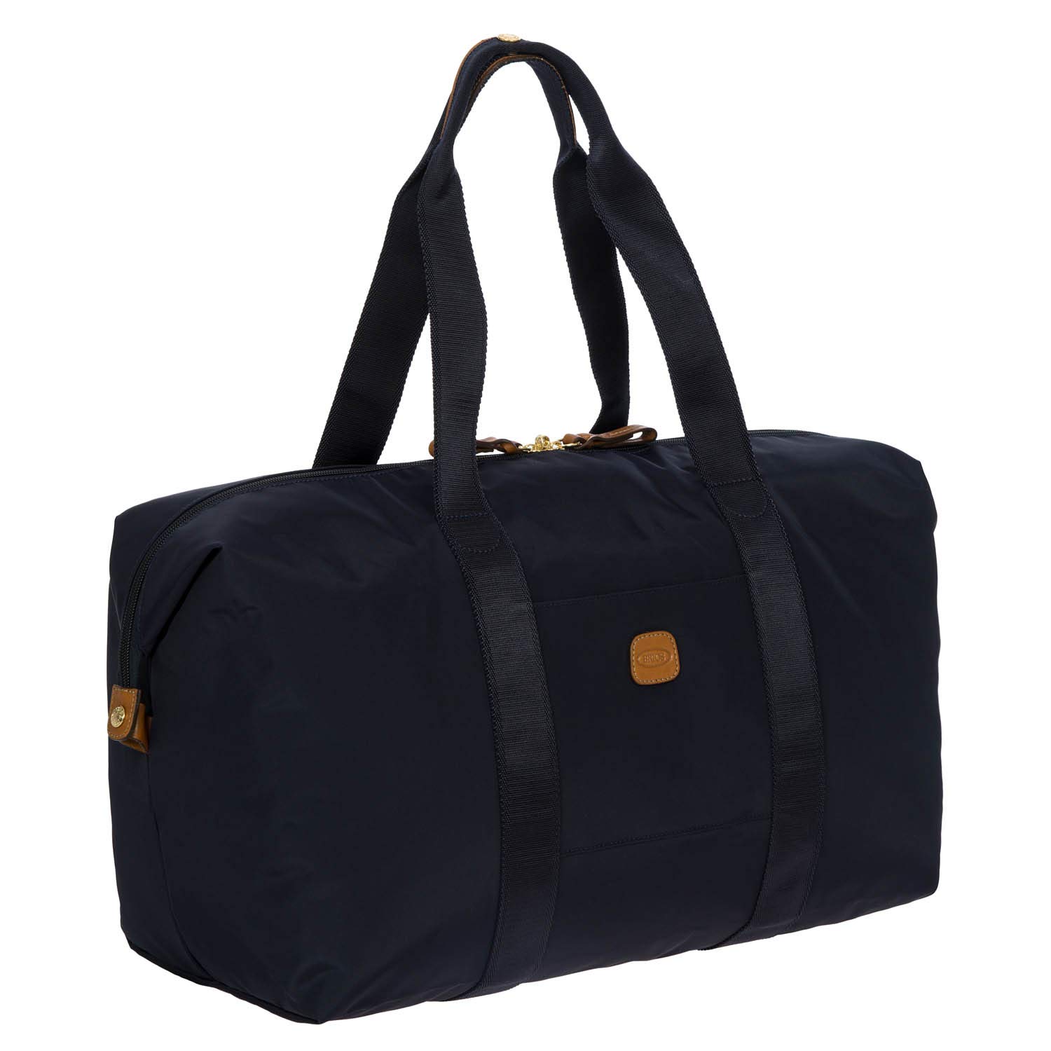 Bric's X-Bag X-Travel 2.0 Foldable Duffel Bag - 18 Inch Carry On Luggage & Overnight Travel Bag for Men Women - Navy Blue - Perfect for Gym, Weekend Trips & Airplane Cabin Use