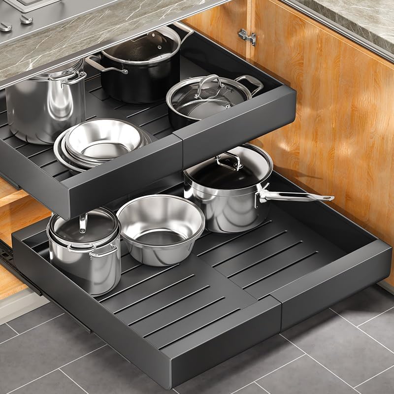 Heavy Duty Pull Out Cabinet Organizer - Expandable (12