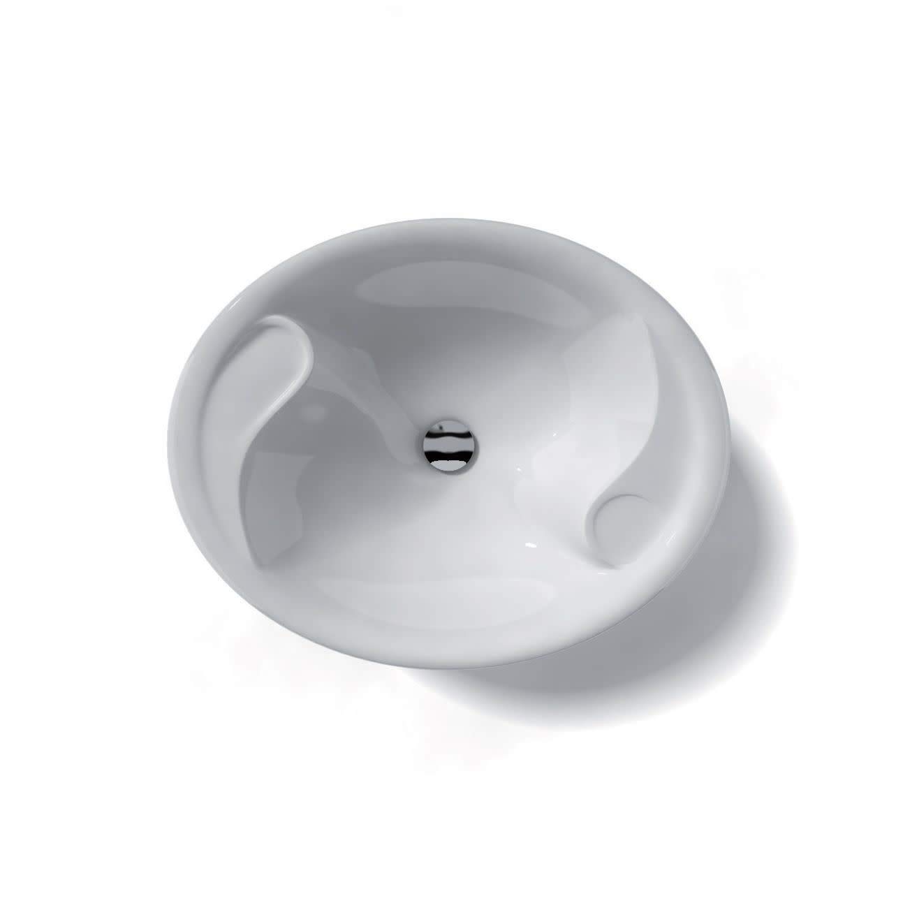 Ceramica 22.0 x 17.7 Inch White Above Counter Bathroom Sink - Modern Drop-In Vessel Vanity Sink for Bathroom Remodeling and Home Decor