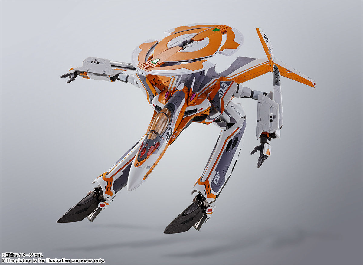 Bandai DX Chogokin Macross Delta VF-31E Siegfried Super Dimension Fortress Action Figure - Collectible Anime Model for Display & Play