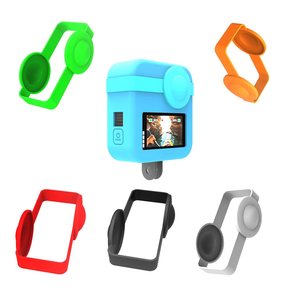 GoPro Max Silicone Protective Case - Durable Red Cover for GoPro Max 360 Camera - Waterproof & Shockproof Accessories for Adventure, Travel & Vlogging (GP493)