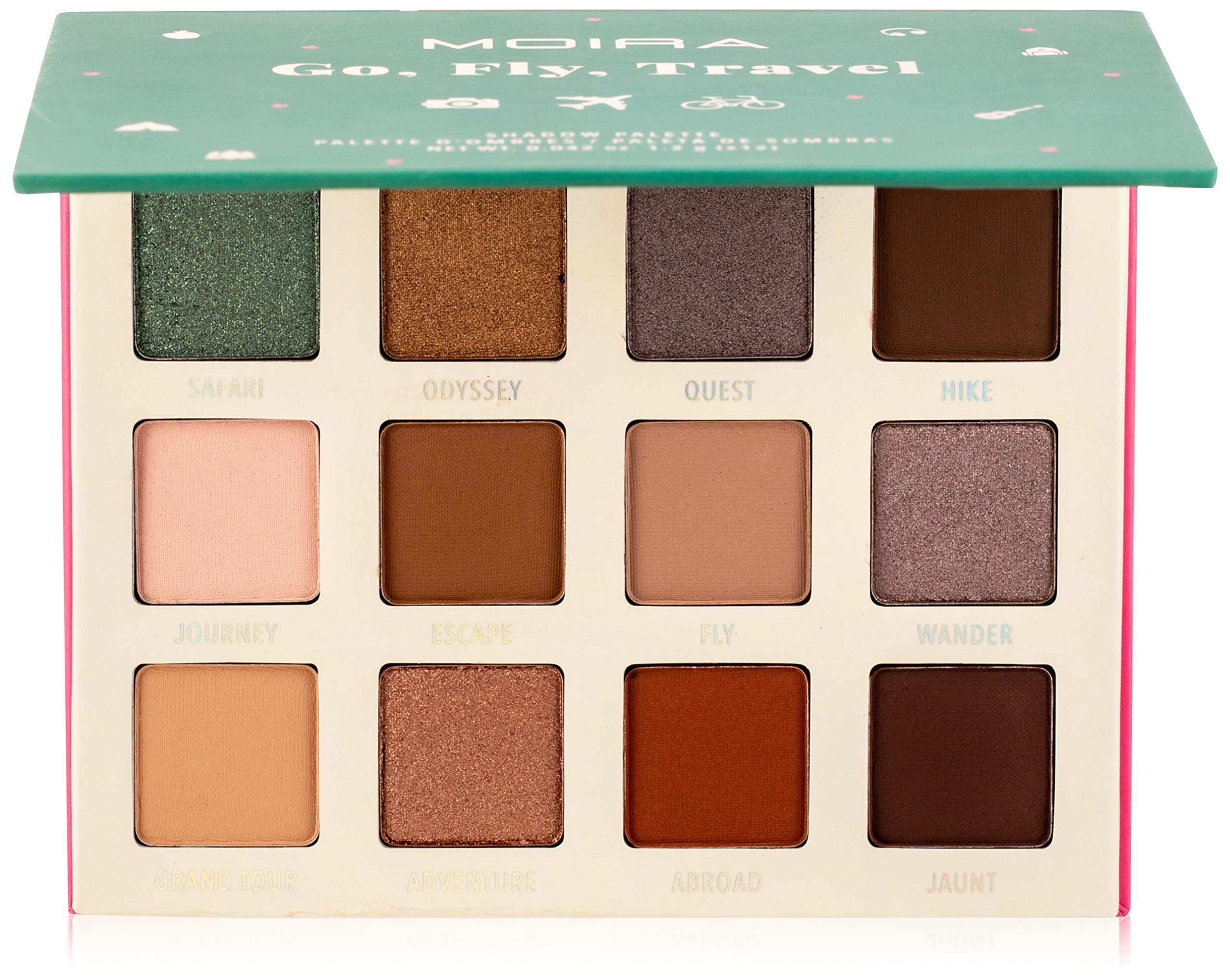 Go Fly Travel Palette - Compact Makeup Kit for On-the-Go Beauty | Perfect for Airplane Travel, Gym Bag & Everyday Carry