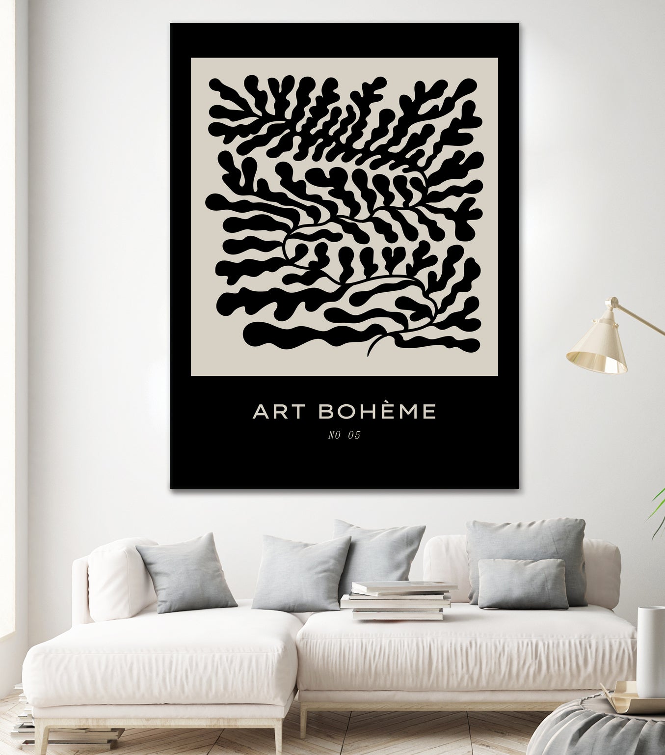Art Boheme No 5 - Premium Bohemian Style Wall Art Decor for Living Room, Bedroom & Office | Handmade Canvas Painting for Home & Gift