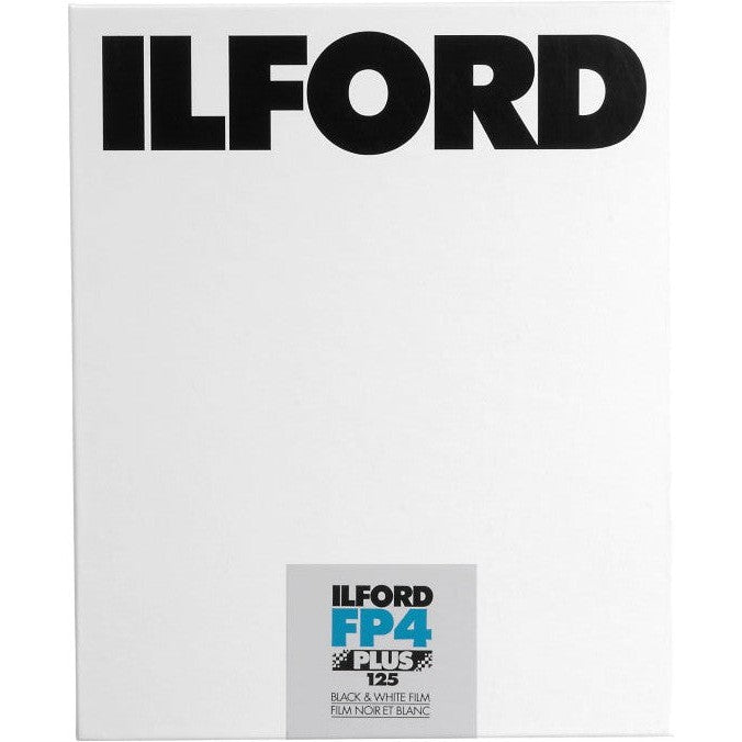 Ilford FP4 Plus ISO 125 Black & White Film - 4x5 Large Format (25 Sheets) for Professional Photography & Landscape Shooting