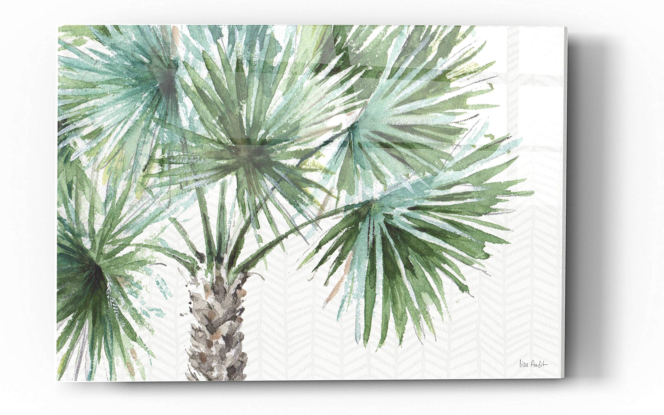 Mixed Greens I by Lisa Audit - 24x36 Inch Acrylic Glass Wall Art Painting - Modern Abstract Home Decor for Living Room, Bedroom & Office
