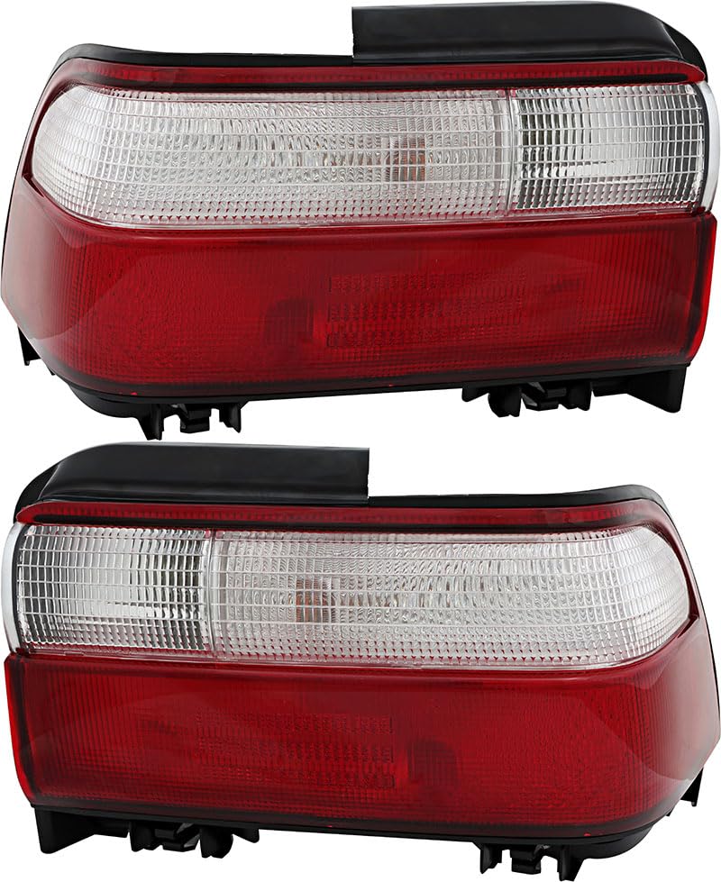 Toyota Corolla Sedan Tail Lights Lamps Set - Compatible with 1996-1997 Models (Driver & Passenger Side) | Durable Replacement for Improved Night Visibility & Safety