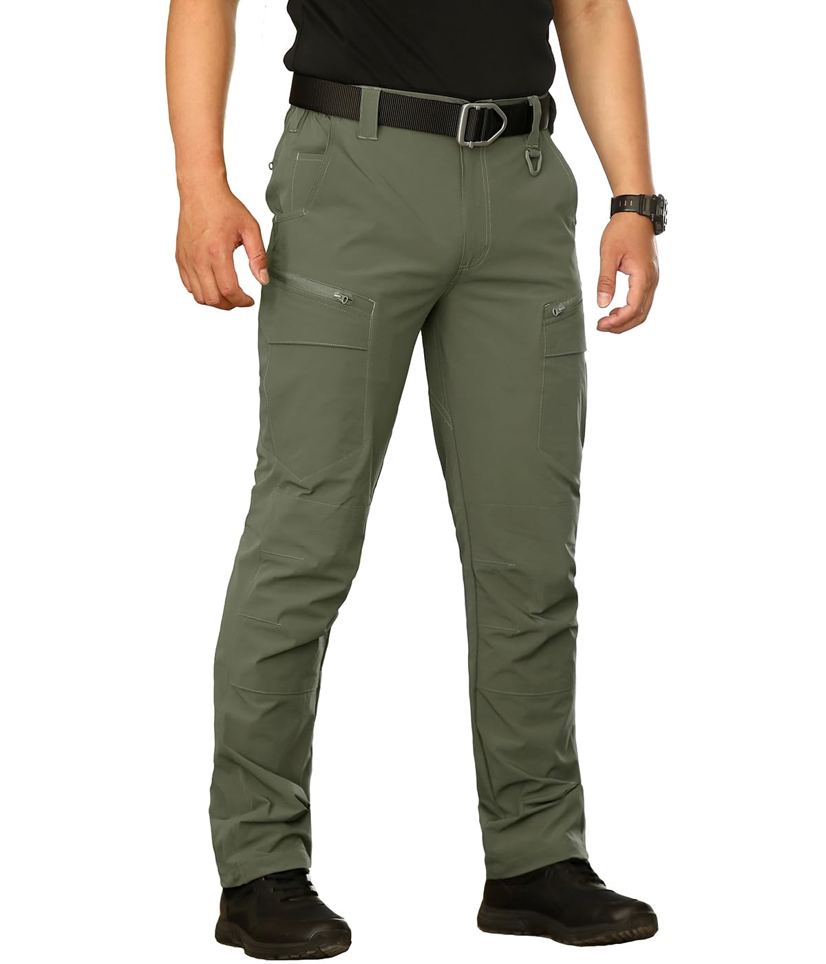 NAVEKULL Men's Lightweight Tactical Hiking Pants - Quick Dry, Stretchable, Multi-Pocket Outdoor Cargo Pants for Hiking, Camping & Work | Durable & Comfortable Tactical Trousers