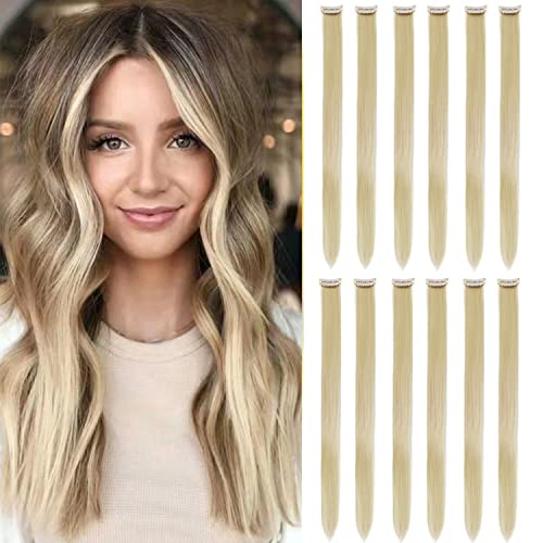 Platinum Blonde color 12 packs clip in