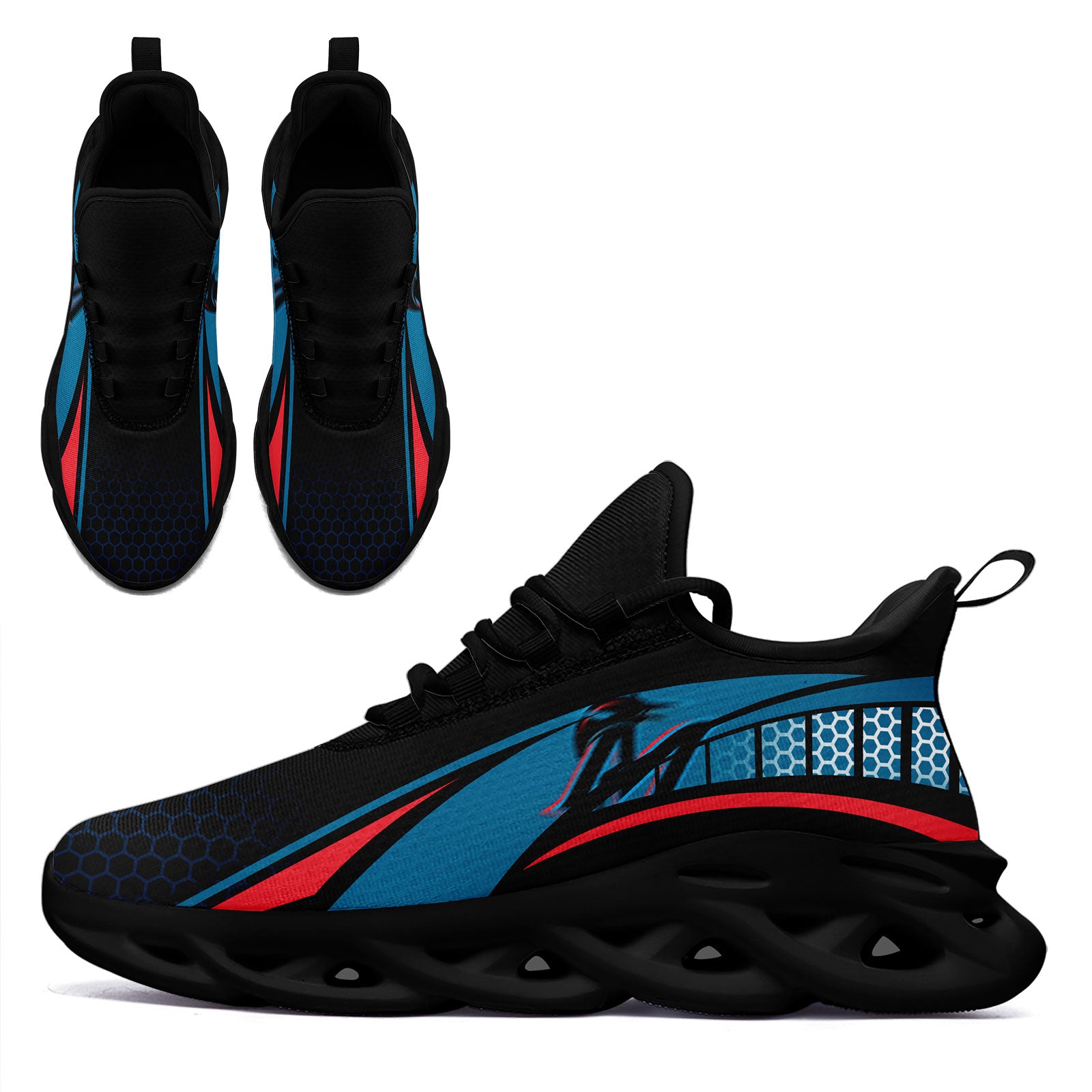 Custom Maxsoul Personalized Sneakers for Men & Women - Lightweight Comfortable Walking Shoes FN003 E025022 (Size 16) - Perfect for Running, Gym Workouts & Casual Wear
